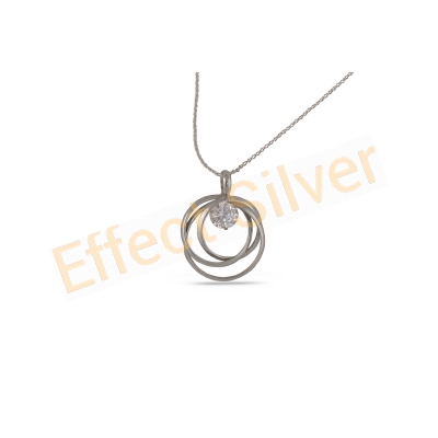 Pendant with intertwined lines